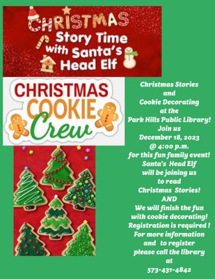 Christmas Story and Cookie Decorating Family Event