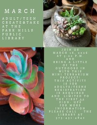 DIT Teen/Adult Terrarium Class