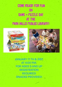 Game and Puzzle Event