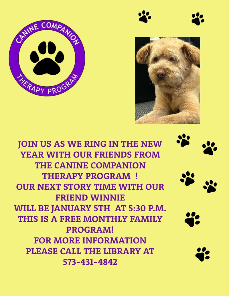 January Canine Companion Story Time