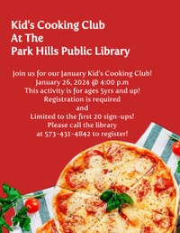 January Kids Cooking Club