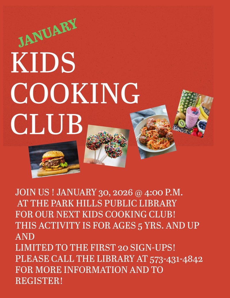 January Kid's Cooking Club