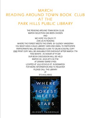 March Reading Around Town Book Club!