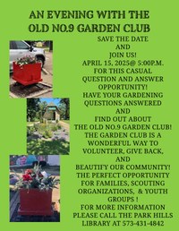 Old No.9 Garden Club Evening