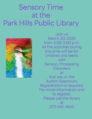 Sensory Day at the Park Hills Library