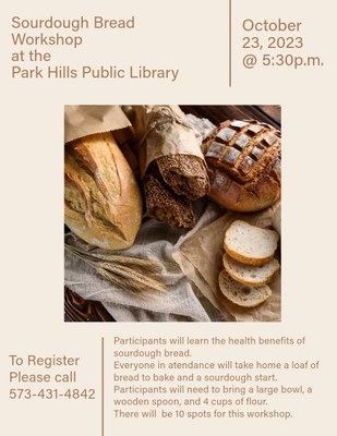 Sourdough Bread Workshop at the Park Hills Public Library