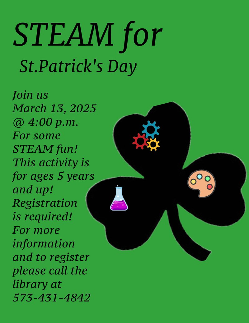 St.Patrick's Day STEAM Event St.Patrick's Day STEAM Event