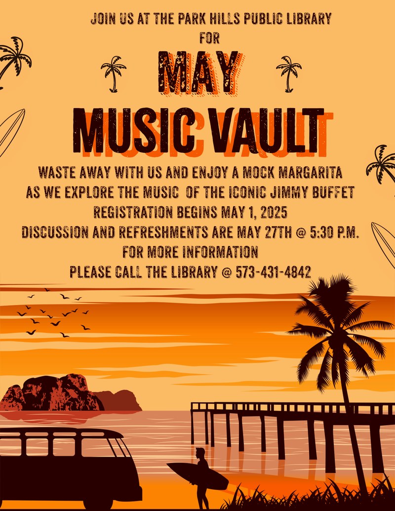May Music Vault Teen/Adult Program May Music Vault Teen/Adult Program