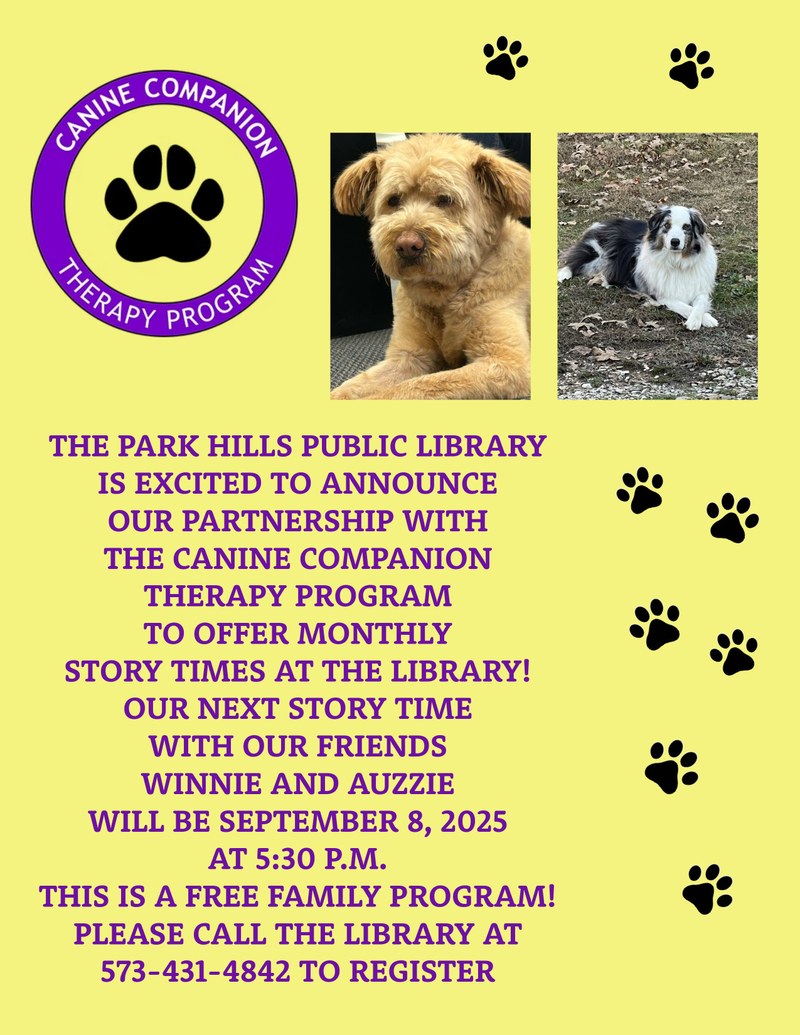 September Canine Companions Story Time