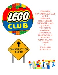 September Lego Club